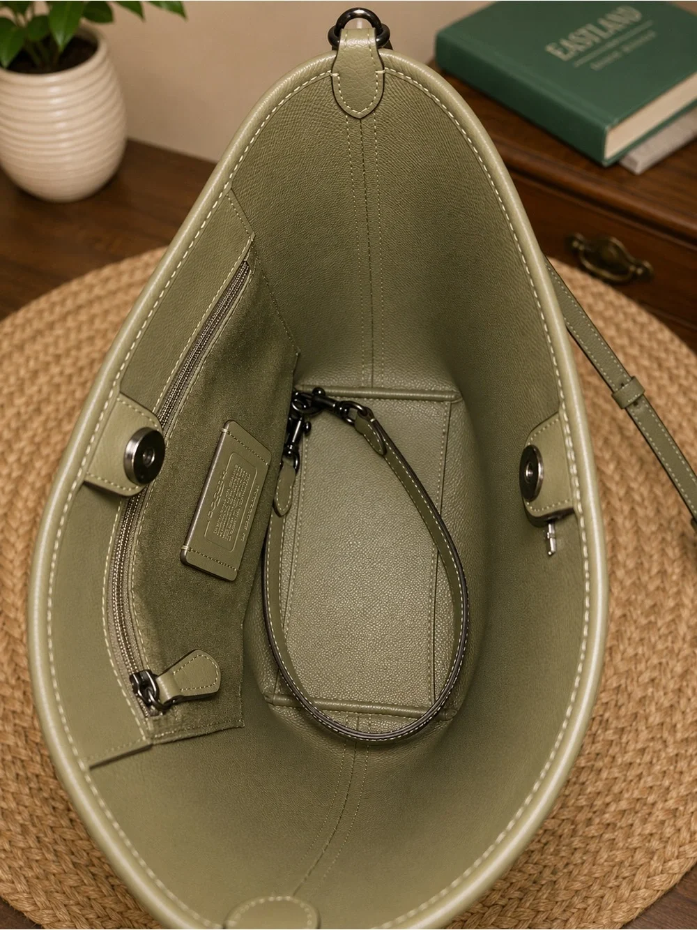 Coach City Bucket Crossbody Bag Military Green